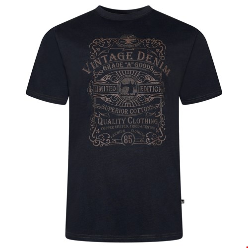 KAM Vintage Denim Print Tee